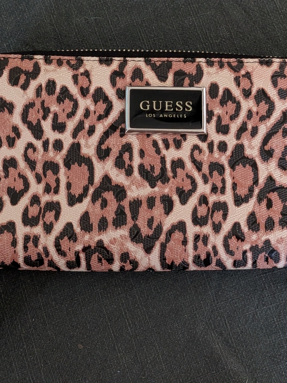 GUESS Leopard Print Beige/Black/Brown Wallet